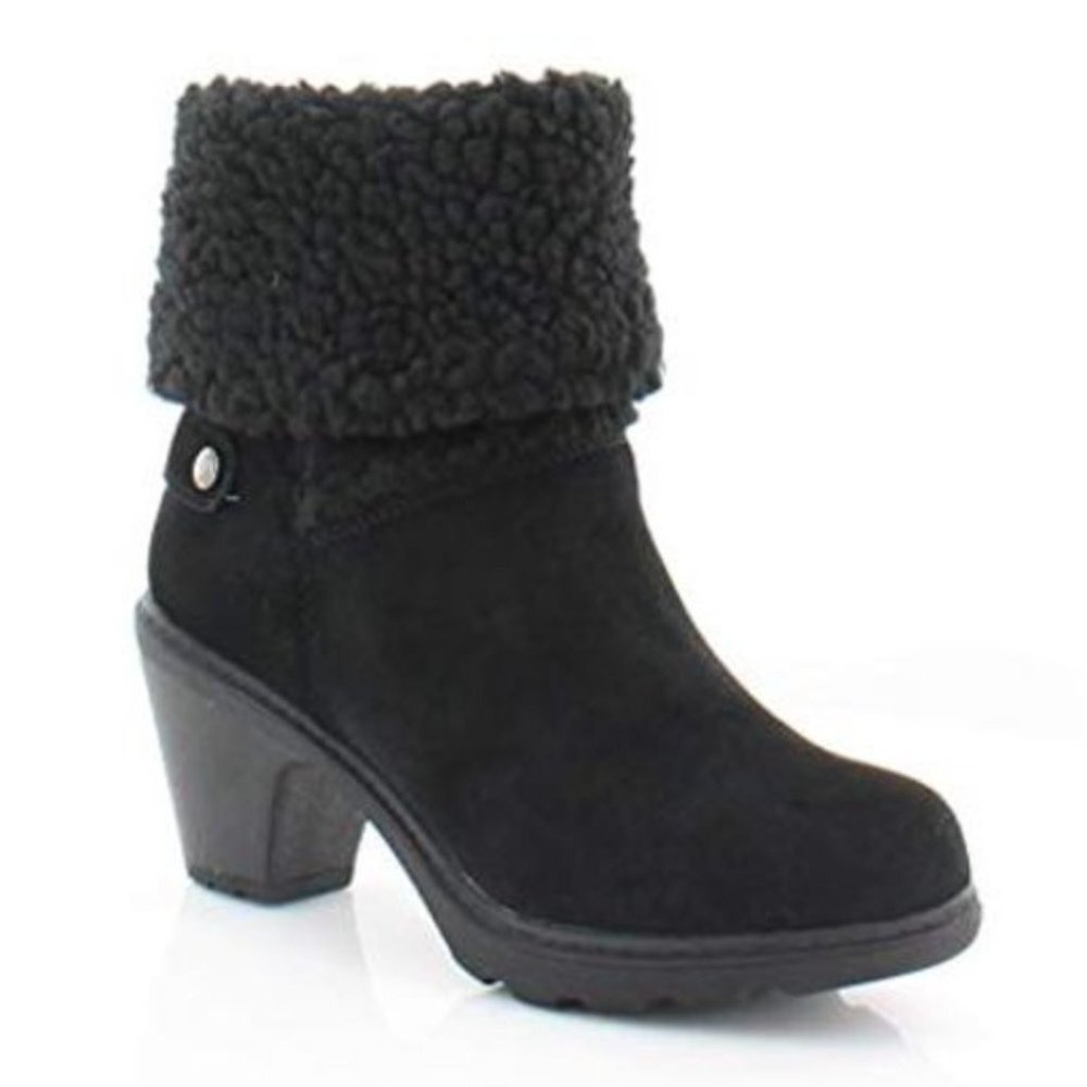 ANNE KLEIN Harvest black suede winter boots 9.5 NIB